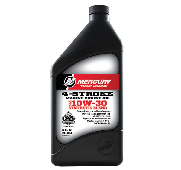 Mercury 10W-30 4-Stroke Outboard Engine Oil Synthetic Blend - Lodný motorový olej 4 takt 1L